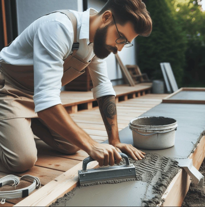 Réaliser dalle béton exterieur